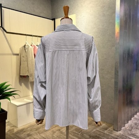 볼륨 나그랑 스트라이프 셔츠