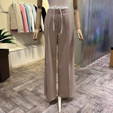 원턱 스트라이프 셋업 팬츠