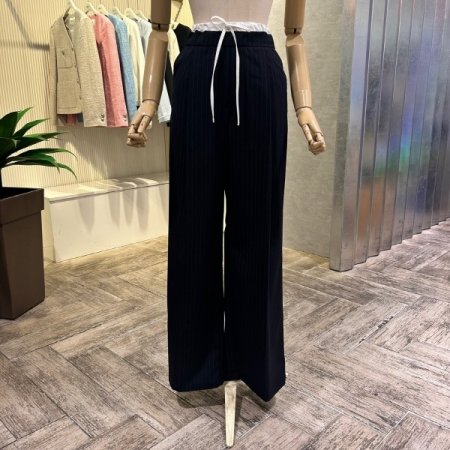 원턱 스트라이프 셋업 팬츠