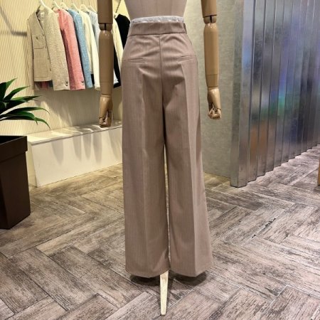 원턱 스트라이프 셋업 팬츠