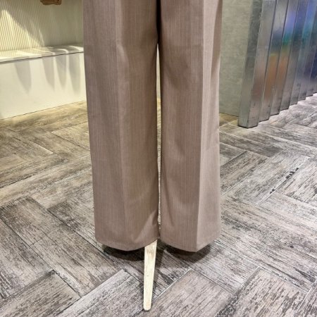 원턱 스트라이프 셋업 팬츠