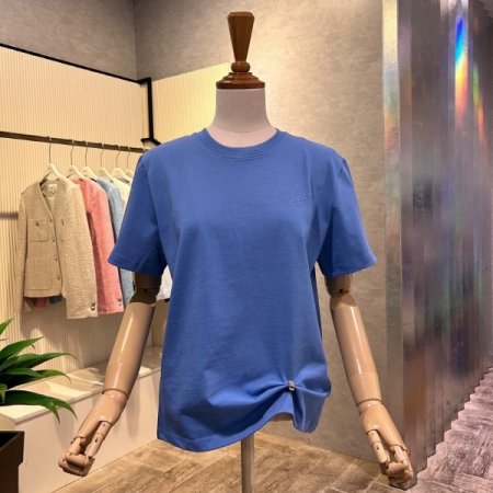 베이직 자수 마크 티셔츠