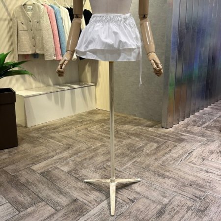 셔링 레이어드 랩 스커트