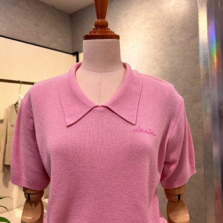 V넥 카라 컬러 니트