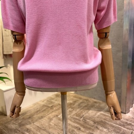 V넥 카라 컬러 니트