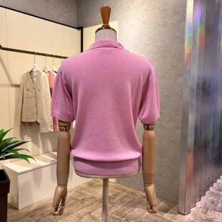 V넥 카라 컬러 니트