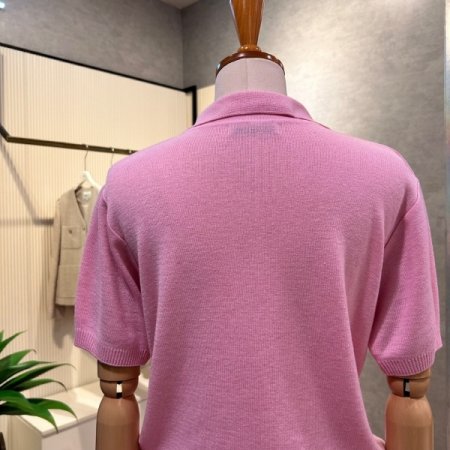 V넥 카라 컬러 니트