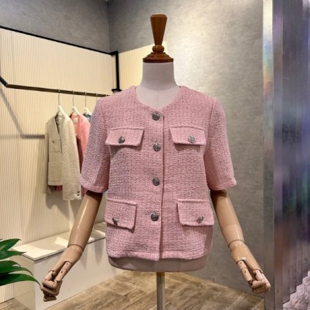 크롭 펄사 은장 버튼 자켓