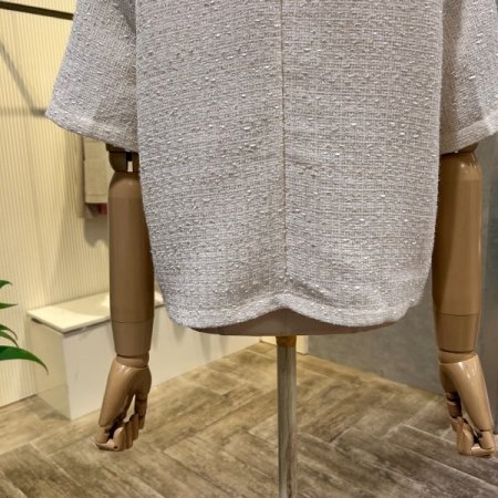 크롭 펄사 은장 버튼 자켓