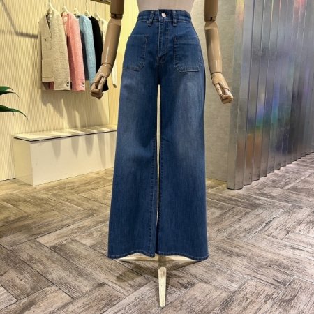 속밴딩 포켓 데님 팬츠