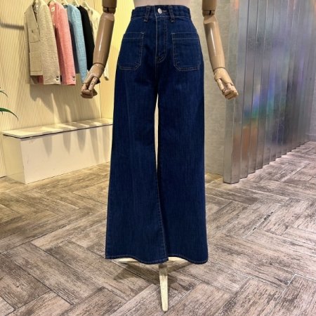 속밴딩 포켓 데님 팬츠