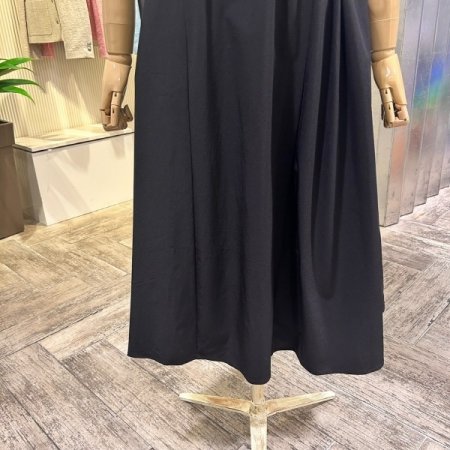 플레어 스트링 민소매 원피스