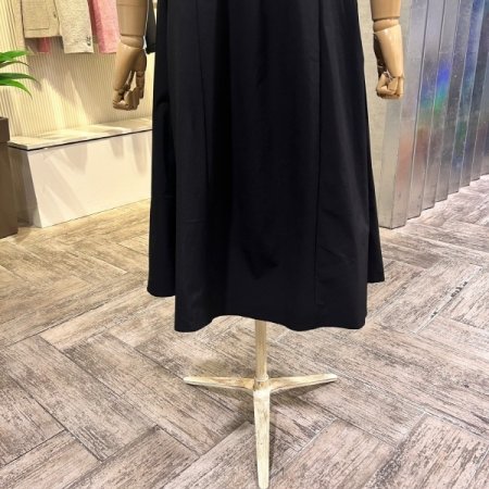 플레어 스트링 민소매 원피스