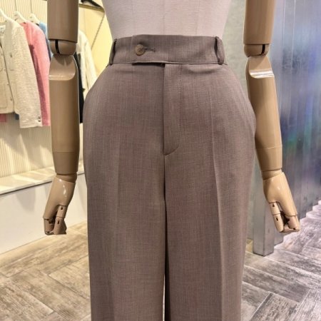 백 밴딩 캐주얼 정장 팬츠