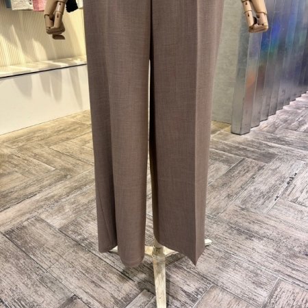 백 밴딩 캐주얼 정장 팬츠