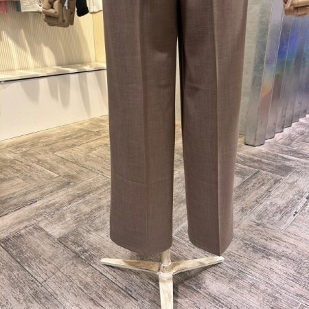 백 밴딩 캐주얼 정장 팬츠