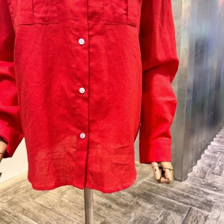 카라 포켓 마 혼방 셔츠