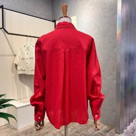 카라 포켓 마 혼방 셔츠