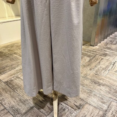 백 밴딩 투턱 와이드 팬츠