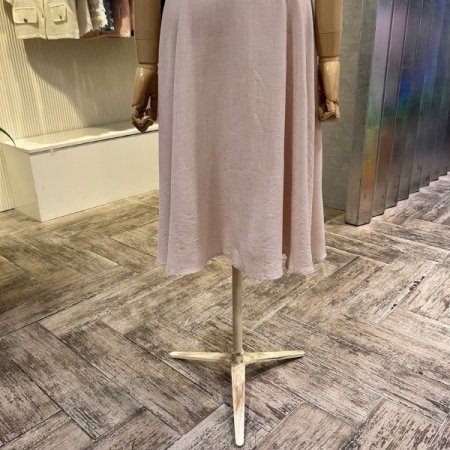 벨티드 다트 카라 단추 원피스