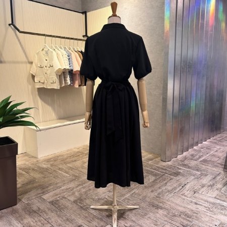 카라 플리츠 롱 원피스