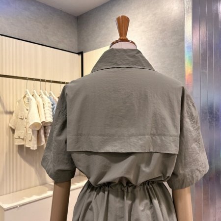 지퍼 폴라 넥 스트랩 롱 원피스