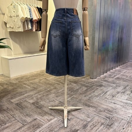 빈티지 워싱 데님 반바지