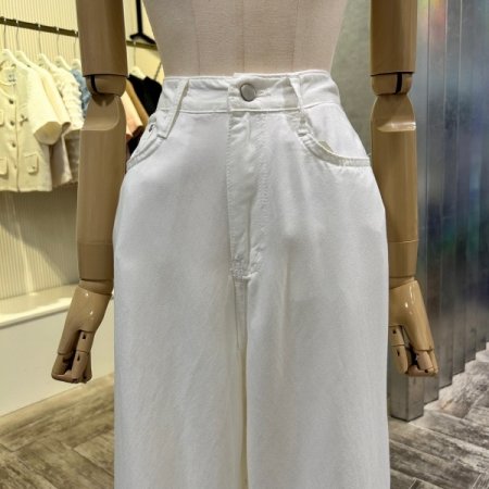 베이직 와이드 면 팬츠