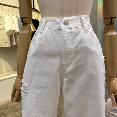 디스트로이드 일자 팬츠