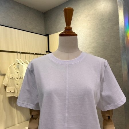 크롭 심플 티셔츠