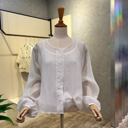 나그랑 언발 민소매 셋트 블라우스