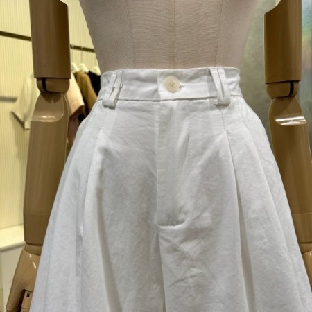 투턱 백 밴딩 면 반바지