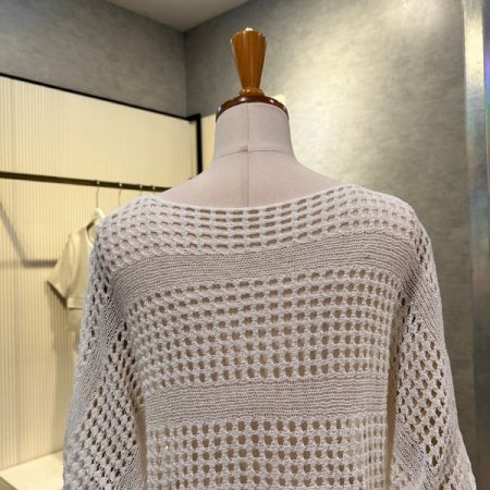 나그랑 스트랩 셔링 펀칭 니트