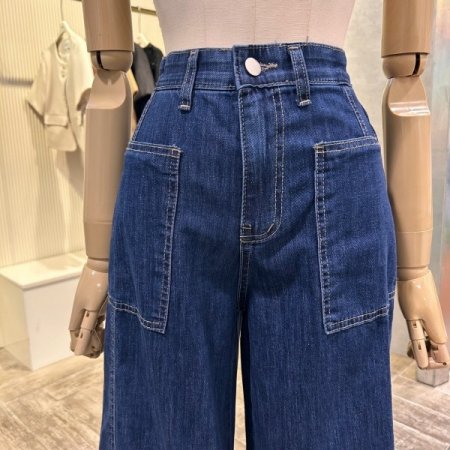 속 밴딩 포켓 데님 팬츠