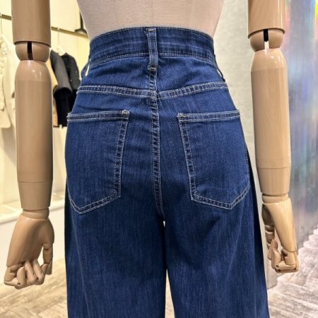 속 밴딩 포켓 데님 팬츠