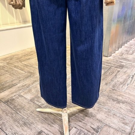 속 밴딩 포켓 데님 팬츠