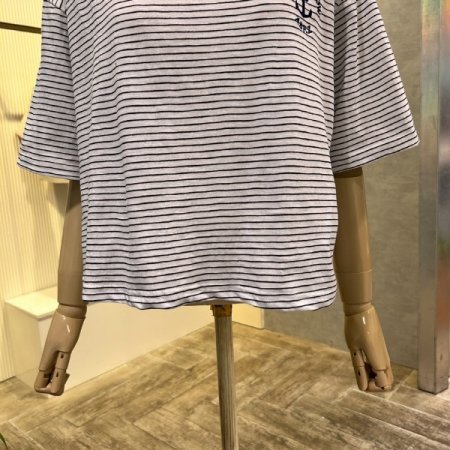 크롭 스트라이프 티셔츠