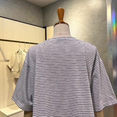 크롭 스트라이프 티셔츠