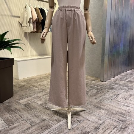 밴딩 캐주얼 와이드 팬츠