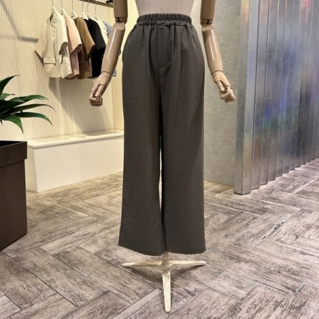 밴딩 캐주얼 와이드 팬츠