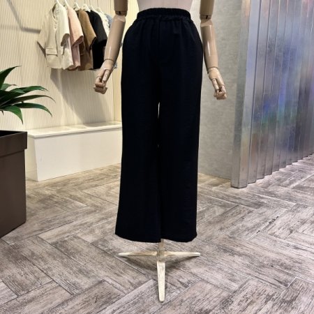 밴딩 캐주얼 와이드 팬츠