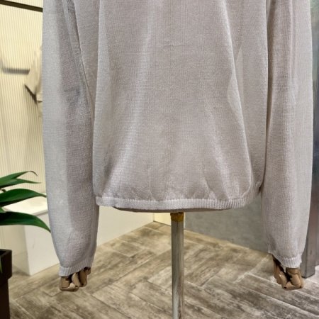 시스루 V넥 단추 가디건