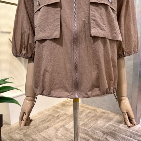 스트링 포켓 집업 점퍼