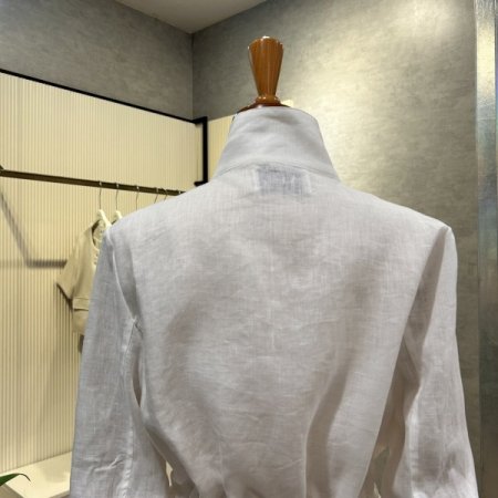 린넨 하이넥 스트링 자켓