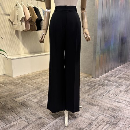 원턱 정장 셋업 와이드 팬츠