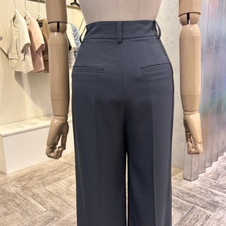 원턱 정장 셋업 와이드 팬츠