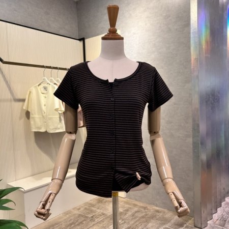 레이어드 배색 티셔츠