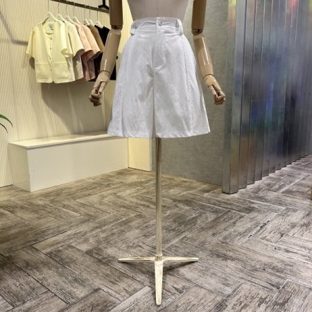 백 밴딩 원턱 반바지