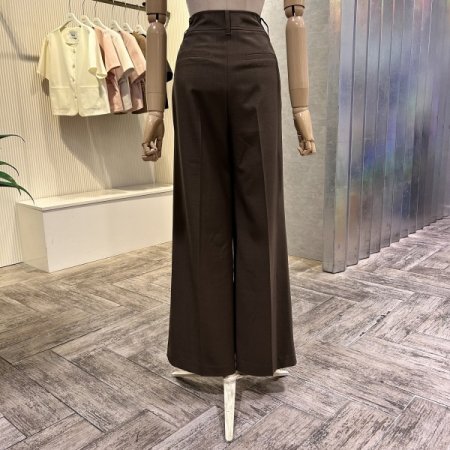 원턱 정장 셋업 와이드 팬츠