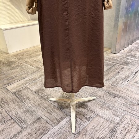 퍼프 소매 스퀘어넥 원피스